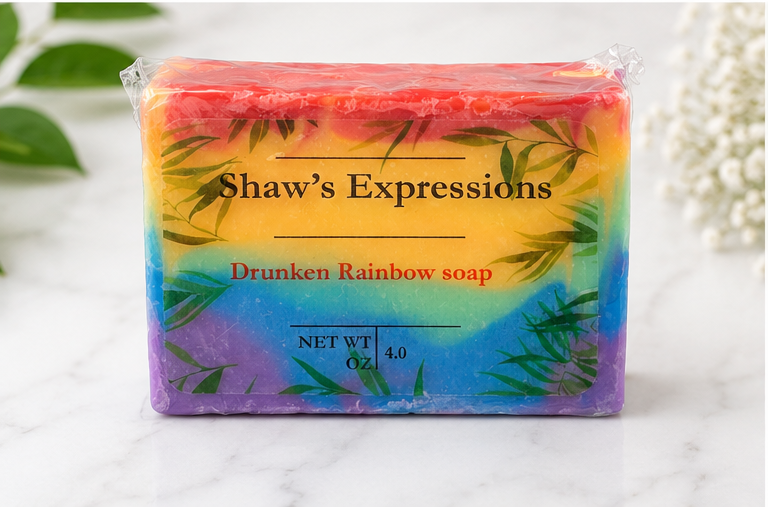 Drunken Rainbow soap